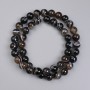 Agate beads, Smooth round 8mm on thread, 38 cm length