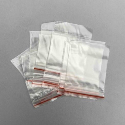 Zip-lock packaging bag 7×10 cm +/- 100 pcs