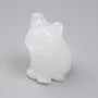 Cat Figurine Made of Rock Crystal, 40x30x23 mm