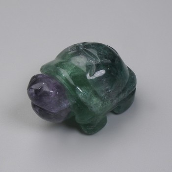 Fluorite Turtle Souvenir Figurine 43×30×21 mm+