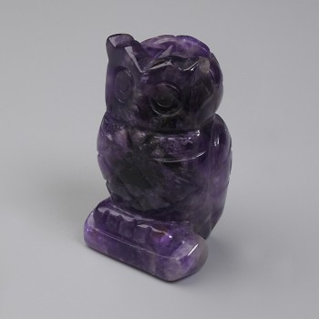 Souvenir Amethyst Owl Figurine 52×33×25 mm+