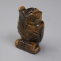 Souvenir Owl Statue with Tiger's Eye 52×33×25 mm+