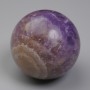Price per 100 g! Souvenir sphere made of natural amethyst with agate, diameter 52mm+