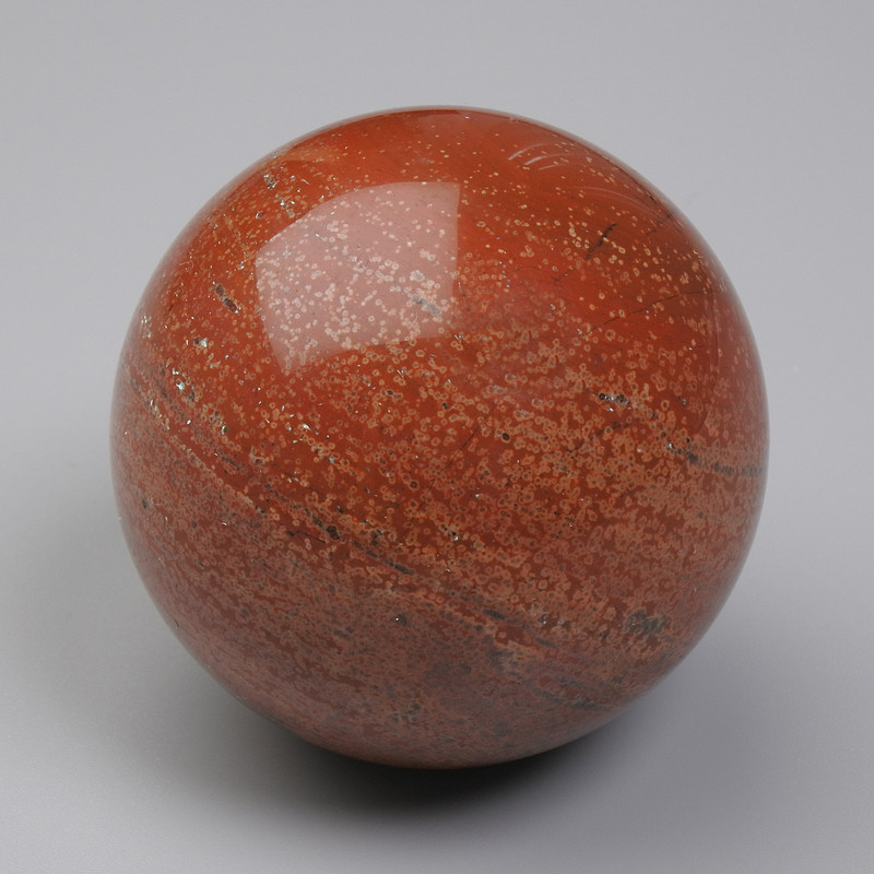 Souvenir sphere made from natural red jasper, 40 mm diameter