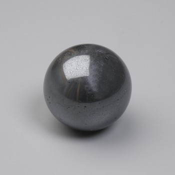 Hematite gemstone souvenir sphere, diameter 25 mm+
