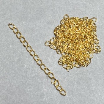 Additional Extender Chain, 5 cm, Yellow Gold Finish