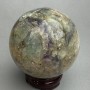 Fluorite sphere, 89 mm diameter, weight 1156 g, natural stone