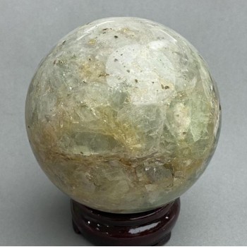 Fluorite Natural Stone Sphere, 86 mm diameter, approx. 1063 g
