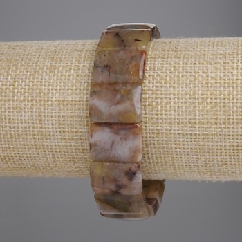 Petersite Link Bracelet, diameter approximately 18×13 mm, length 18 cm, stretch cord