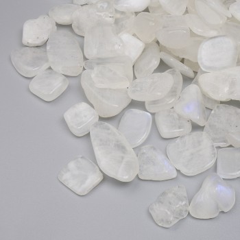 Natural Adularia Chip, Undrilled, 12-20x10-14 mm +/- (per 100 g +/-)