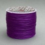 Purple elastic craft cord on bobbin, 30 m length