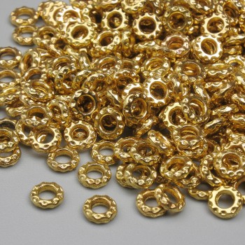 Gold-tone Bead Inserts, 4x1 mm, hole diameter 1.4 mm, packaging 20 g (~297 pcs)