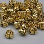 Gold-tone bead insert - 6x4 mm with 1.5 mm hole - packaging 20 g (~37 pcs)