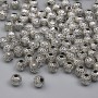 Cross-shaped Bead Insert - Silver, 4 mm Diameter, Hole Diameter ~1.5 mm, Packaging 20 g (~105 pcs)