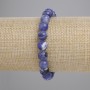 Sodalite Bracelet with Smooth Beads, 8mm Diameter, 18cm Length, Stretch