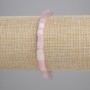 Morganite Cube Bracelet, 5mm Diameter, 18cm Length, Stretch