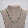Jadeite Cube Necklace, 5x5 mm cubes, 45 cm long, with clasp