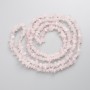 Pink Quartz Beads, Natural Stone Chip on Thread, Diameter 4-8 mm, 5x3-4 mm ±, Length 80 cm+