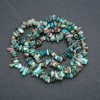 Chrysocolla chip beads strand, 6x4mm, length 80 cm +