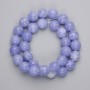 Agate Beads - Smooth 12mm on Beading Thread, Length 37 cm approx.