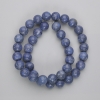 Sponge Coral Beads, Smooth Spheres, 10.5 mm Diameter, 39 cm Length on Thread