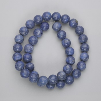 Sponge Coral Beads, Smooth Spheres, 10.5 mm Diameter, 39 cm Length on Thread