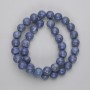 Sponge Coral Beads, Smooth Spheres, 10.5 mm Diameter, 39 cm Length on Thread