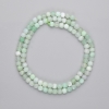 Emerald Beads, Faceted Cube, 4x4 mm, 39 cm long, on thread