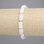 Adularia Moonstone Bracelet on Stretch Cord, Faceted Stones 10–11×6–6.5 mm, 3 mm Seed Beads, Length 18 cm