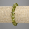 Peridot bracelet with faceted beads, diameter about 9.5×8.5 mm, length 18 cm, stretch