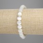 Cat's Eye Bracelet (Synthetic) Smooth Bead, 8 mm diameter, 18 cm length, stretch