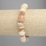 Onyx bracelet with smooth 12mm beads, rondelle spacers 10x2mm, hematite 3mm, length 18cm, stretch
