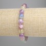 Lepidolite Bracelet with Smooth Beads, 8 mm Diameter, Stretch, 18 cm Length