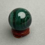 Malachite souvenir sphere, diameter 30 mm, approx. 58 g