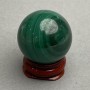 Malachite souvenir sphere, diameter 29 mm ± weight 57 g