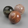 Agate souvenir sphere, diameter 30-45 mm +/- (assorted sizes) (Price per 100 g)