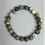 Bracelet with Seraphinite, Jasper, and Green Opal