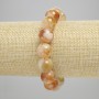 Citrine Bracelet with Smooth Beads 12 mm, Length 18 cm, Stretch