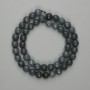 Iolite beads, faceted round bead, 8mm diameter, 37cm length on thread