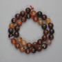 Faceted Agate Beads, Round, 10 mm diameter, 36 cm length on thread