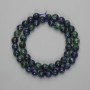 Azurite Beads, Faceted Round, 8mm, on Thread