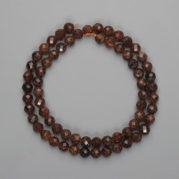 Goshenite Beads, Faceted Round 6mm, On Thread