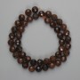 Goshenite beads, faceted, 8.5 mm on a thread