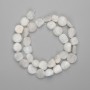 Adularia Beads, Faceted 9-13x9-13 mm, Length about 39 cm, On Thread