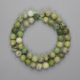 Jadeite beads, faceted round bead 9mm, 39 cm strand