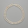Natural River Pearl Beads 5–5.5 mm, on thread, length 39 cm