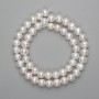 Beads from natural river pearls 8.5-9×8 mm, 39 cm length on a thread
