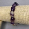 Fluorite tumbled bracelet, diameter 13-15×9 mm, 5-10 beads, 5 mm +/-, length 18 cm +/- stretch