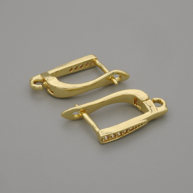 Gold-toned ear wires 16×1.5 mm – pair