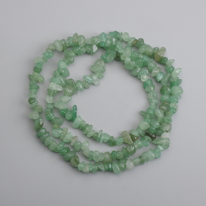 Jade chip beads, diameter 6-10×2-6 mm, length 80 cm ±